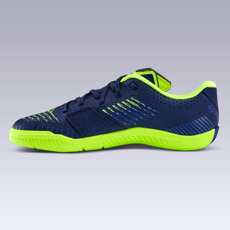 Chaussures de Futsal enfant GINKA 500 bleu foncé