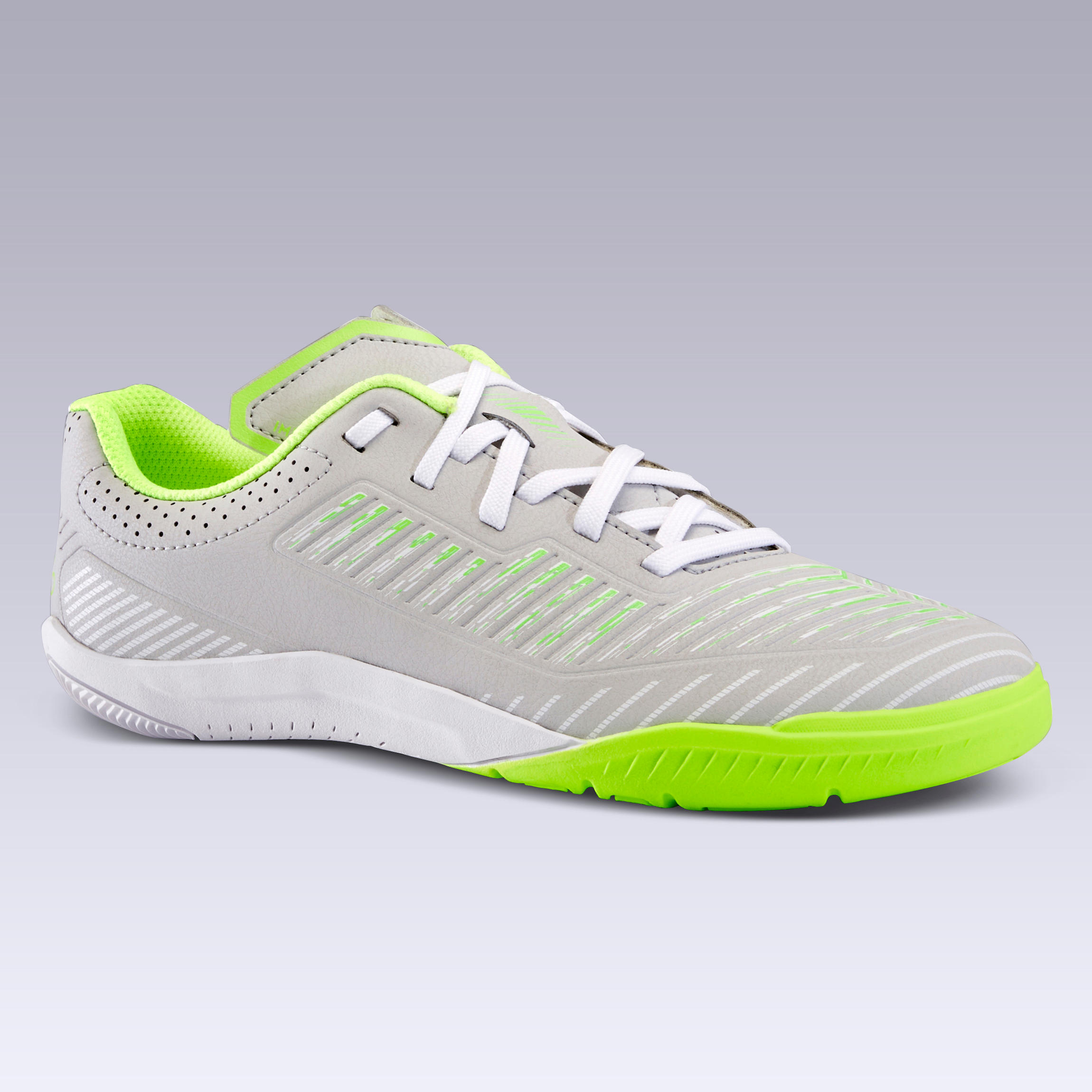 Kids' Futsal Shoes Ginka 500 - Light Grey 11/11