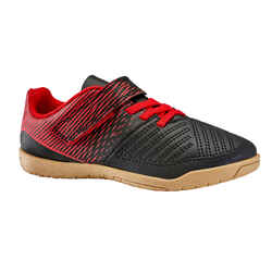 Kids' Futsal Trainers 100 - Black/Red