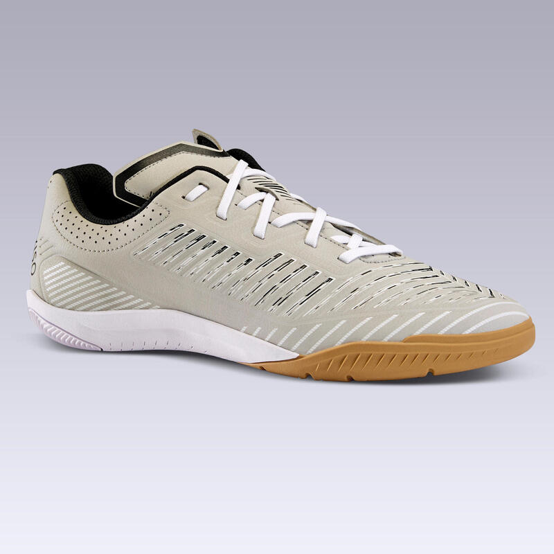 Chaussures de Futsal GINKA 500 gris clair