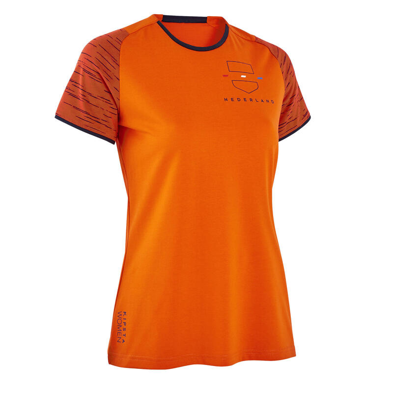 Camiseta Holanda Kipsta FF100 mujer