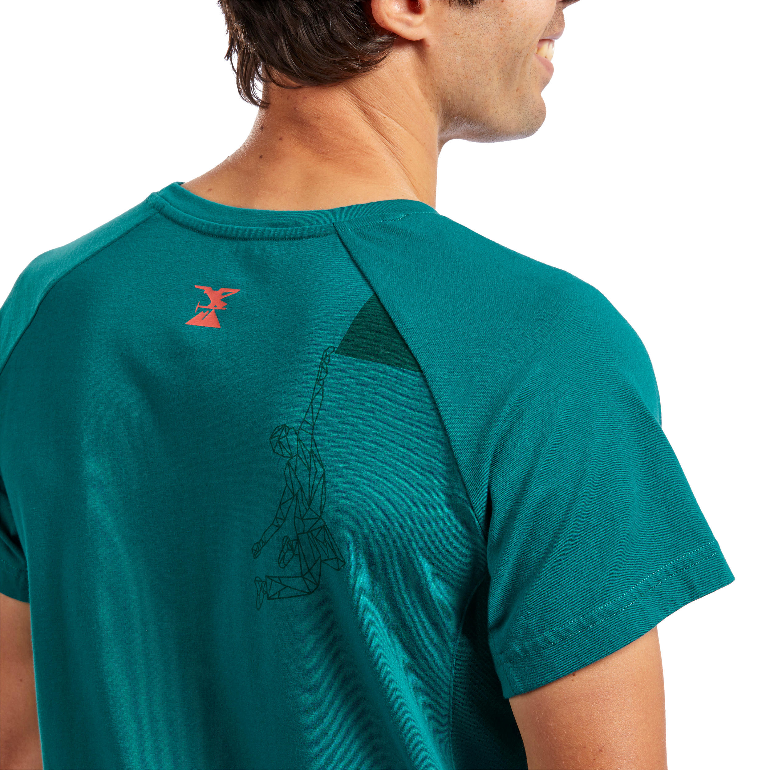 Men's Climbing Comfort T-Shirt - Pine Blue 7/10