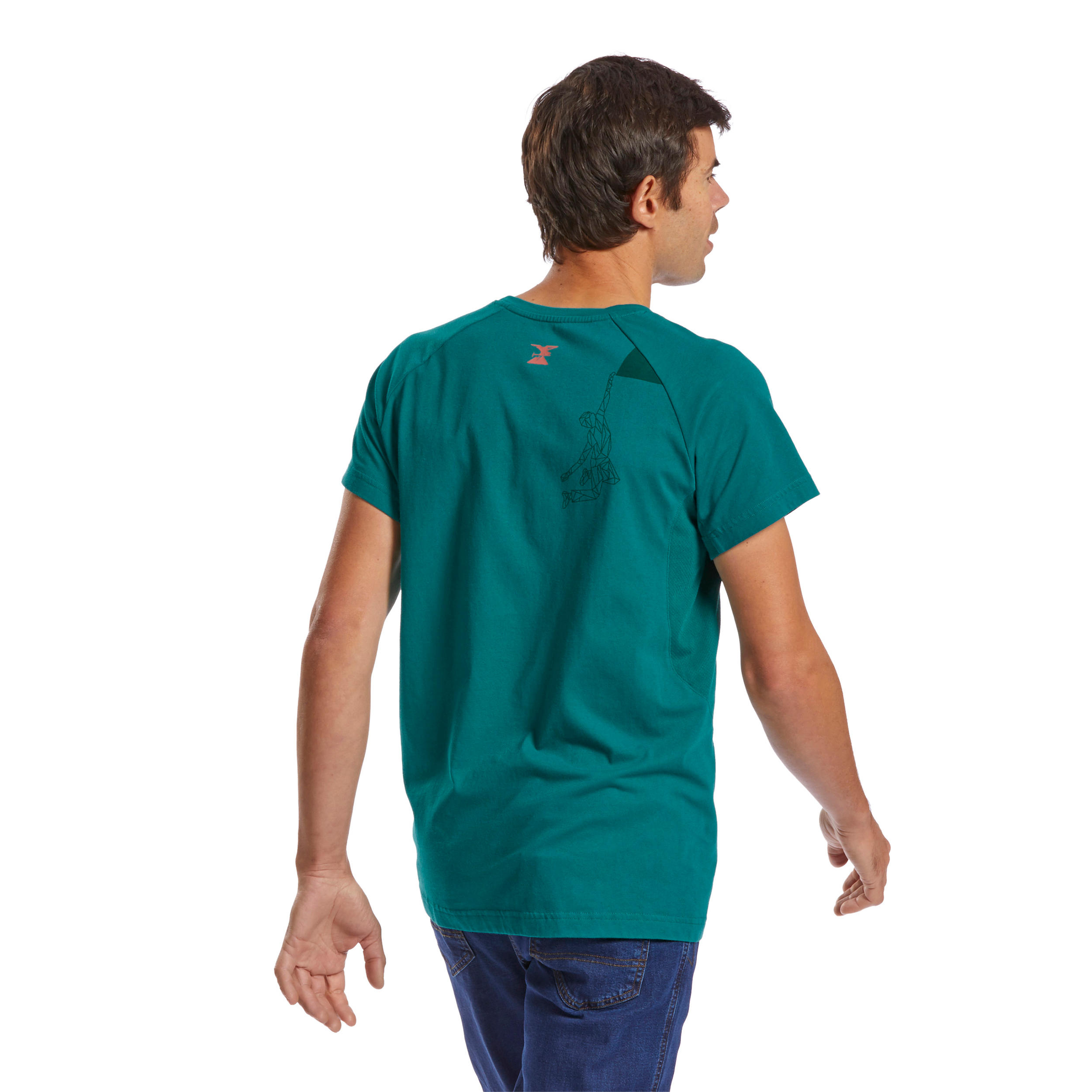 Men's Climbing Comfort T-Shirt - Pine Blue 3/10