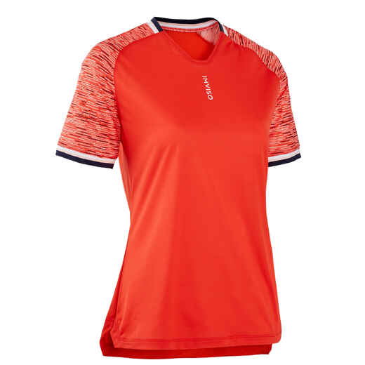 
      Majica kratkih rukava za futsal ženska crvena
  