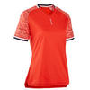 Zaalvoetbalshirt voor dames rood