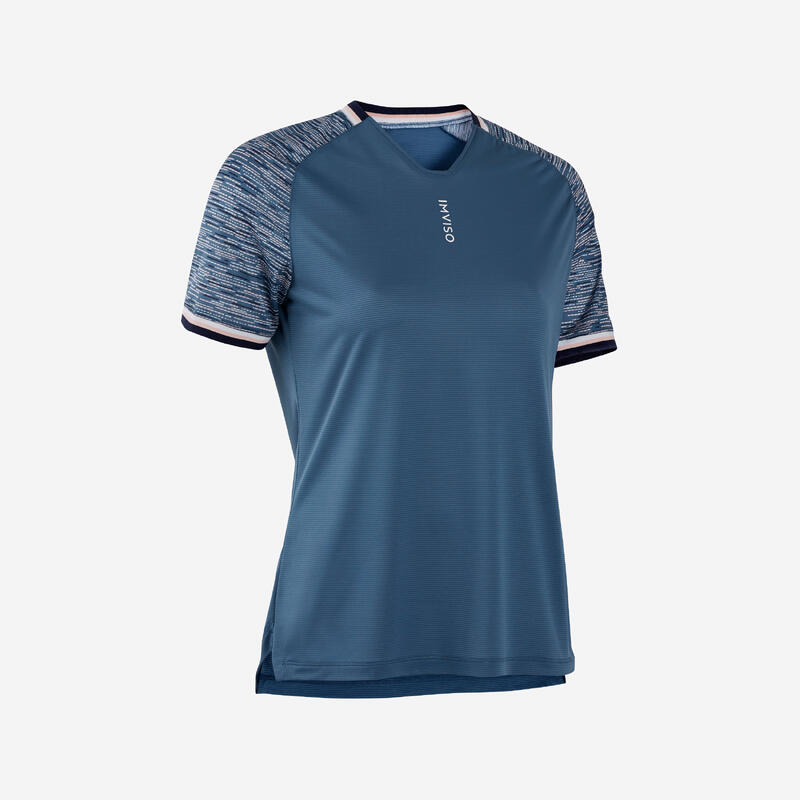 Camiseta Fútbol Sala Mujer Azul Oscuro