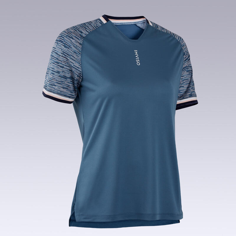Camiseta Fútbol Sala Mujer Azul Oscuro