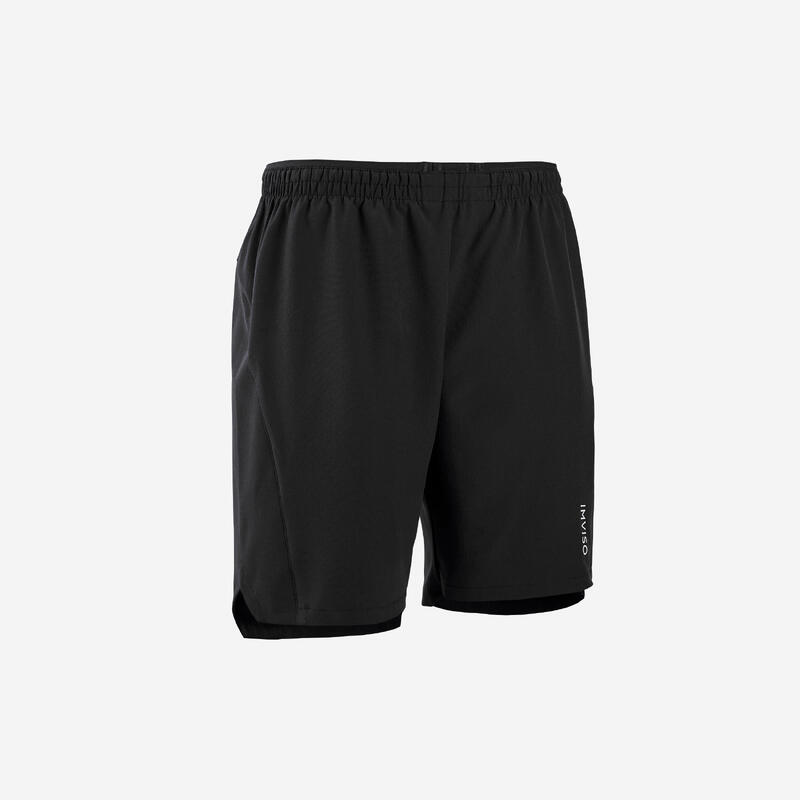 Zaalvoetbalshort voor heren zwart