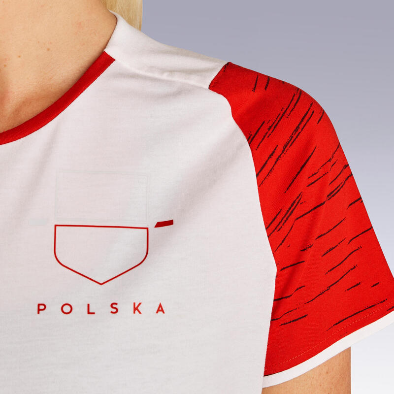 T-shirt Futebol FF100 Mulher Polónia