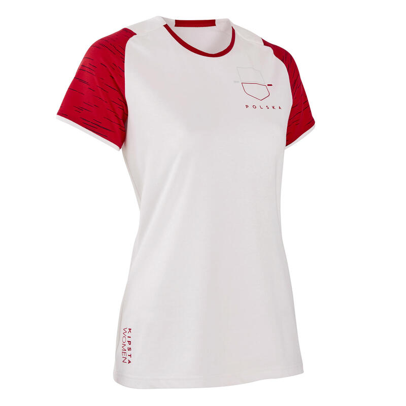 Camiseta Polonia Kipsta FF100 mujer