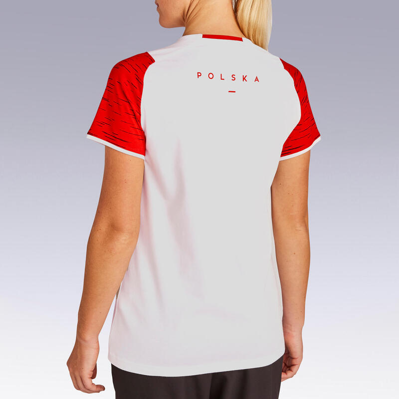 T-shirt Futebol FF100 Mulher Polónia