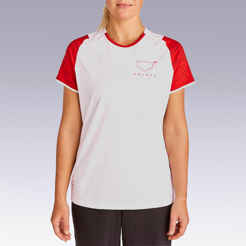 T-shirt Futebol FF100 Mulher Polónia