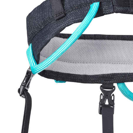 KID'S CLIMBING HARNESS - ROCK JUNIOR BLACK JEANS