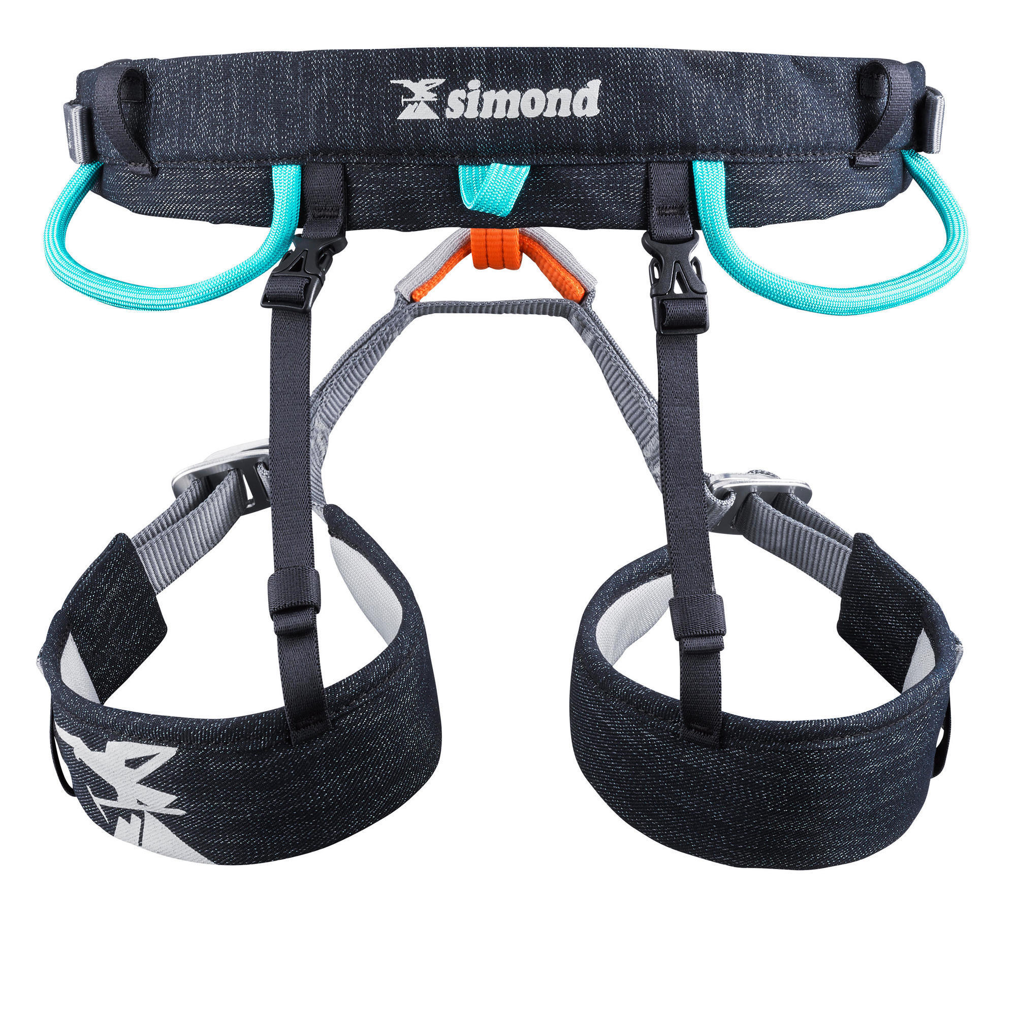 CHILDREN'S CLIMBING HARNESS - ROCK JUNIOR JEAN BLACK