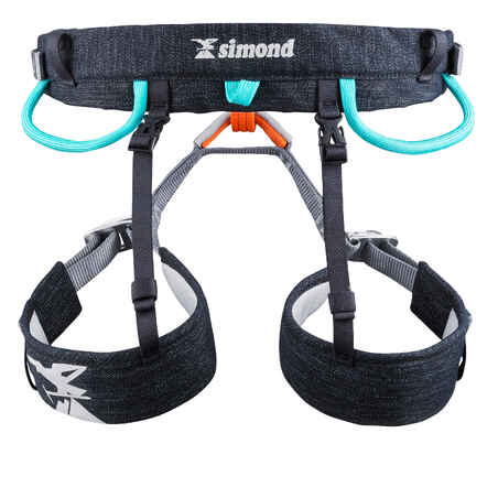 KID'S CLIMBING HARNESS - ROCK JUNIOR BLACK JEANS