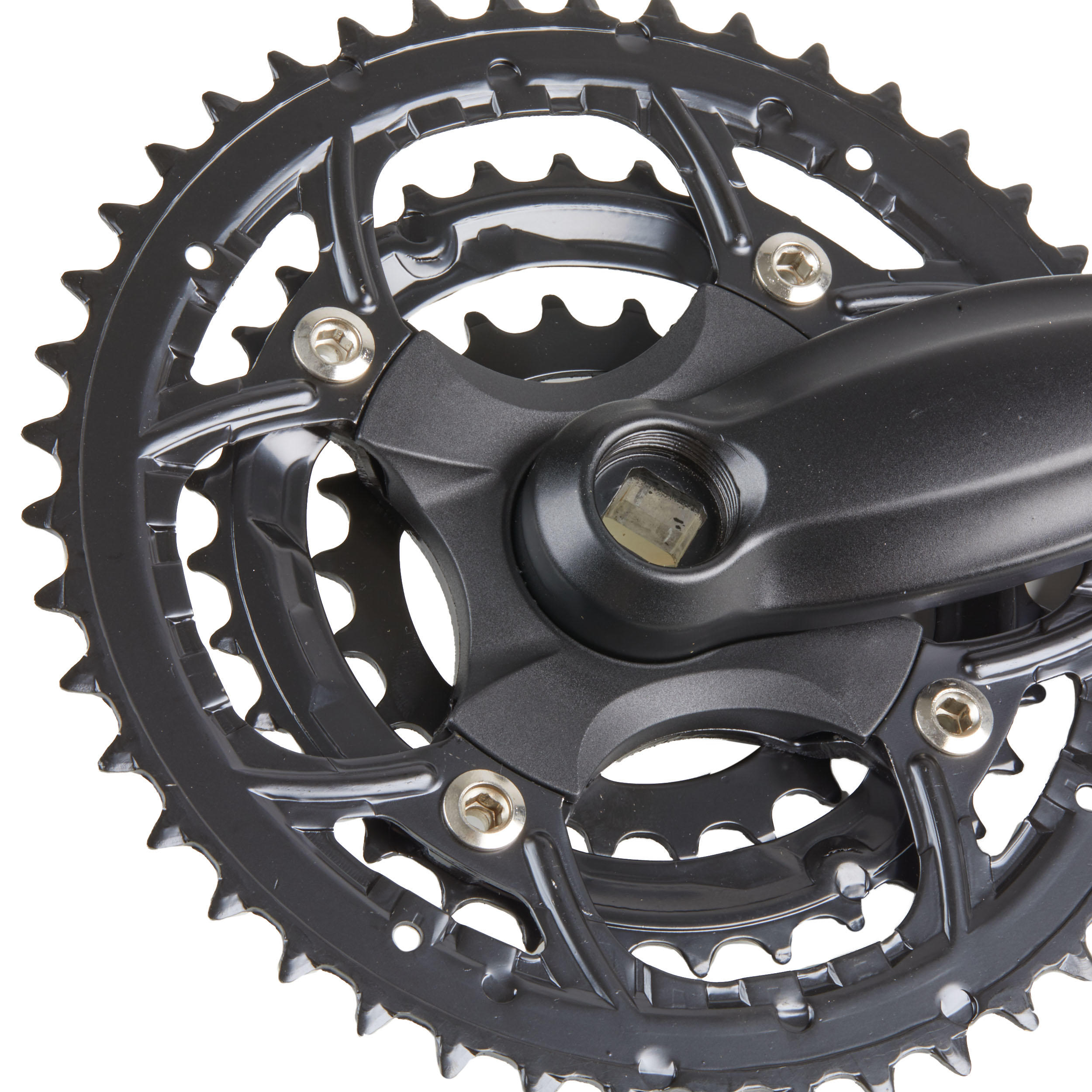 ROCKRIDER Driebladig crankstel MTB 7-8-9 versnellingen 44/32/22 175 mm vierkante as