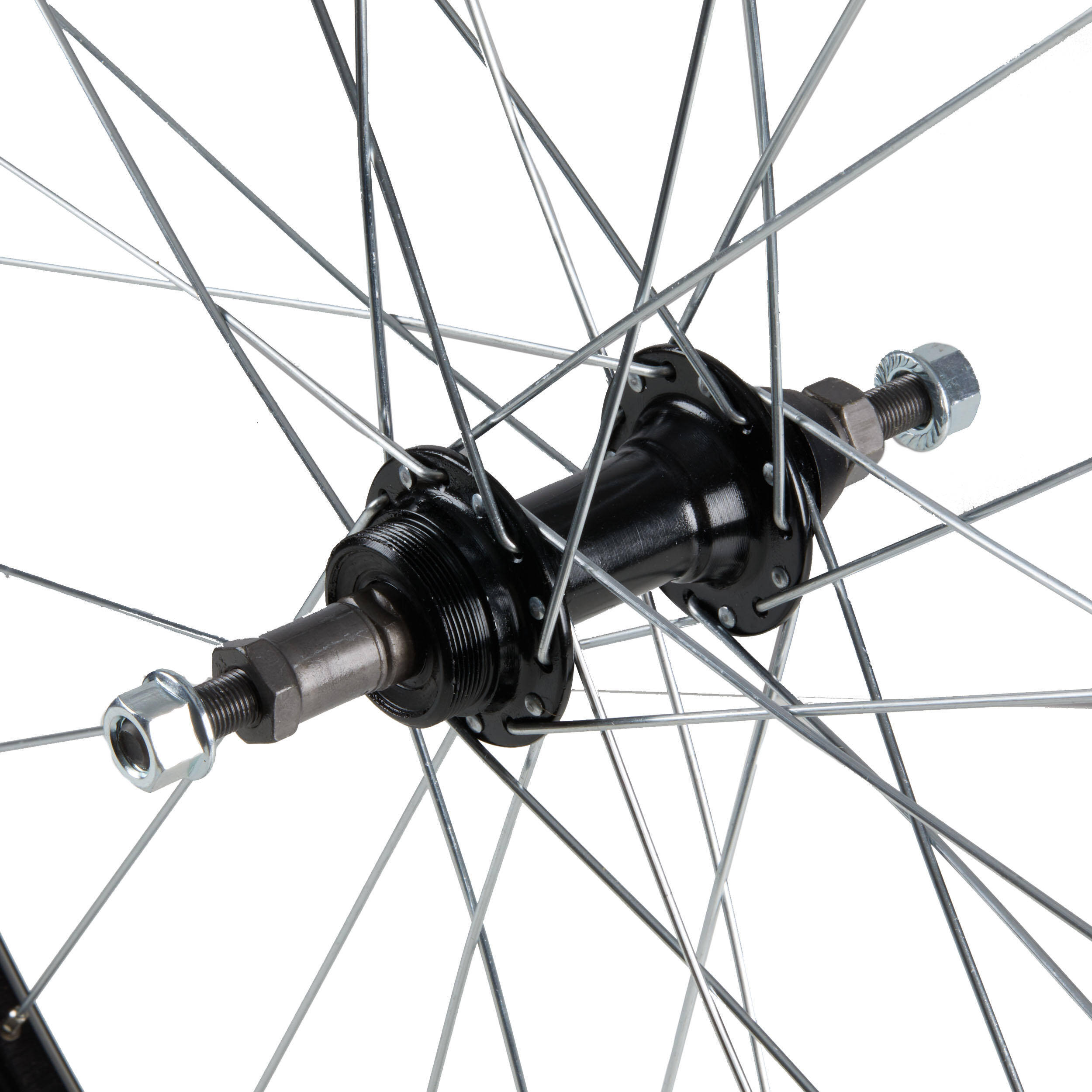 27.5" Double-Walled V-Brake Mountain Bike Rear Wheel with Freewheel and Nut -  2