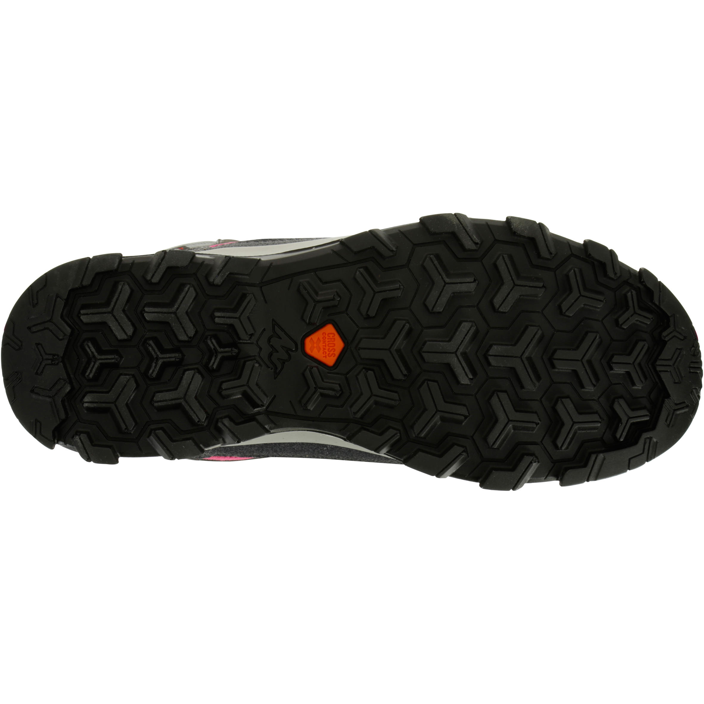 Kid's waterproof mountain walking shoes MH 500 - grey/pink 10-5 3/6