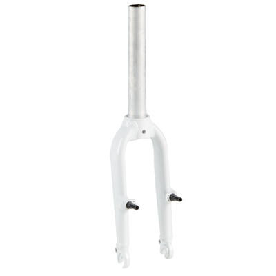 Forcella 14" rigida 1"1/8 bianca