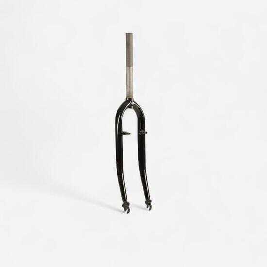 Forcella bici città 28 rigida 1" nera Elops 3