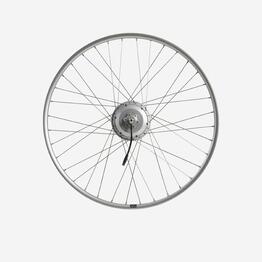 roue velo ville assistance electrique 28 pouces arrière double parois 36v argent