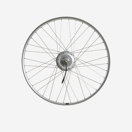 roue velo ville assistance electrique 28 pouces arrière double parois 36v argent