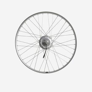 Rueda trasera bicicleta eléctrica 28" doble pared 36v plateada