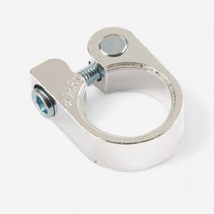 Collier de selle à vis 28.6mm argent