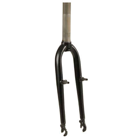 Rigid Fork 1"1/8 Quill Stem 20" Folding Bike Tilt 500, Tilt 100 - Black