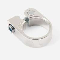 Nyeregcsőbilincs 32.0 mm, csavaros, ezüst