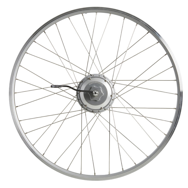 Hátsó kerék, 28”, elektromos rásegítésű kerékpárhoz (24 V), ezüst