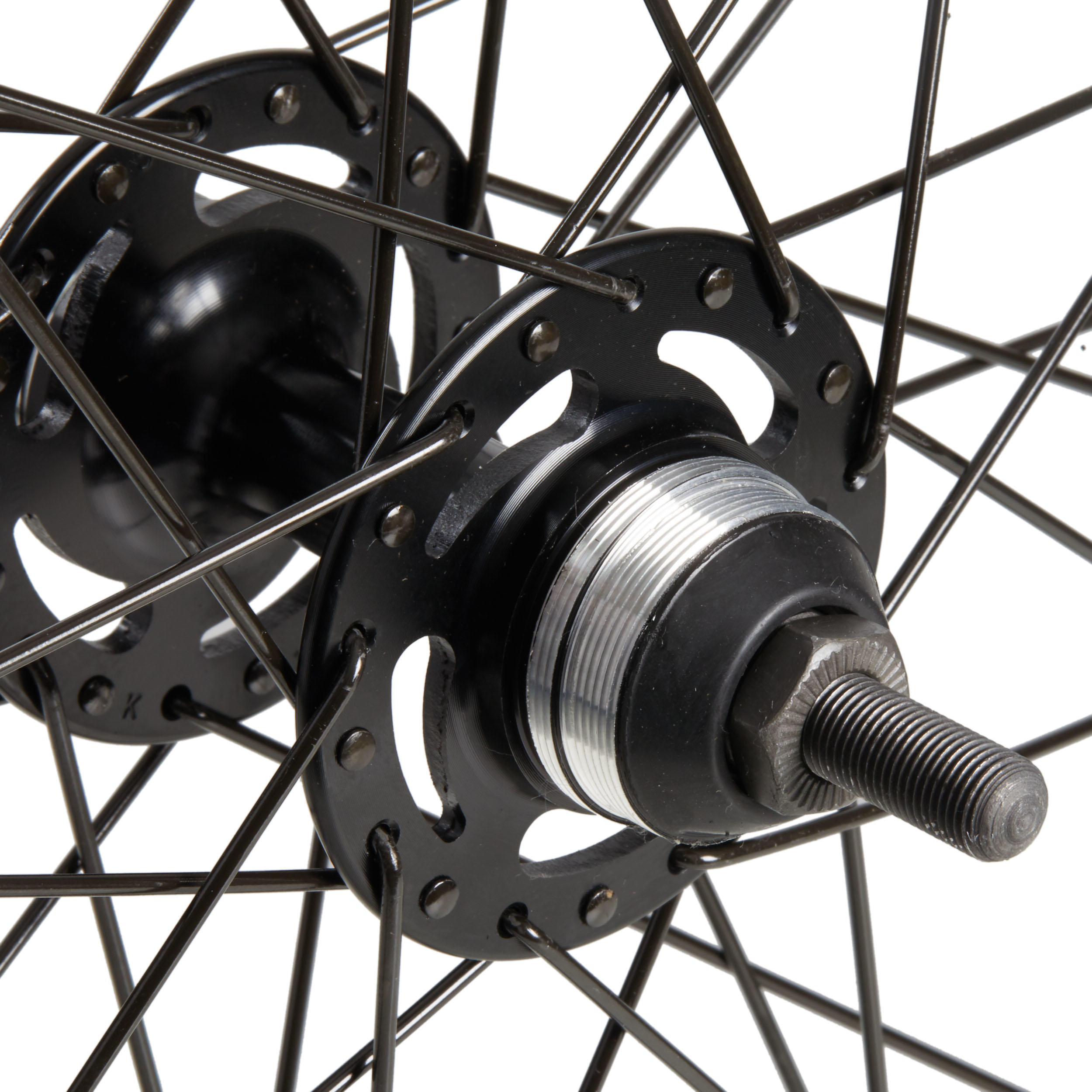 Roue fixie 28 pouces arrière double parois noir elops 500 flip flop monovitesse 2/5