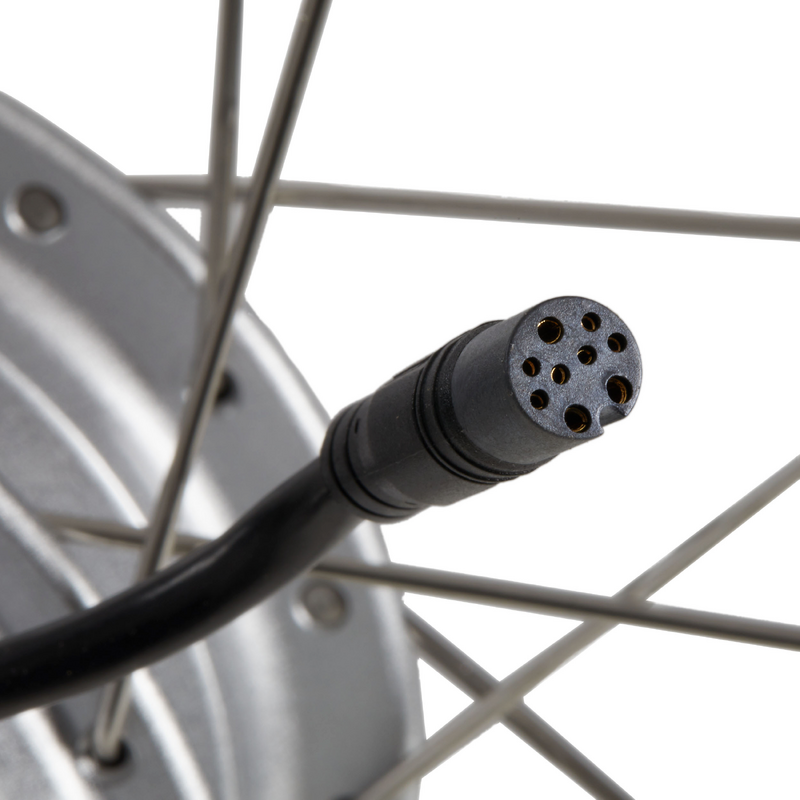 Roue Arrière Vélo 24 X 1.75 – Acier 36H Boulonnée Argent