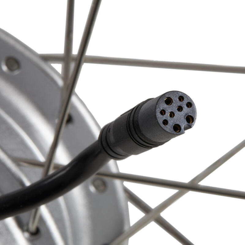 Achterwiel voor elektrische fiets 28 inch dubbelwandig 24v zilver