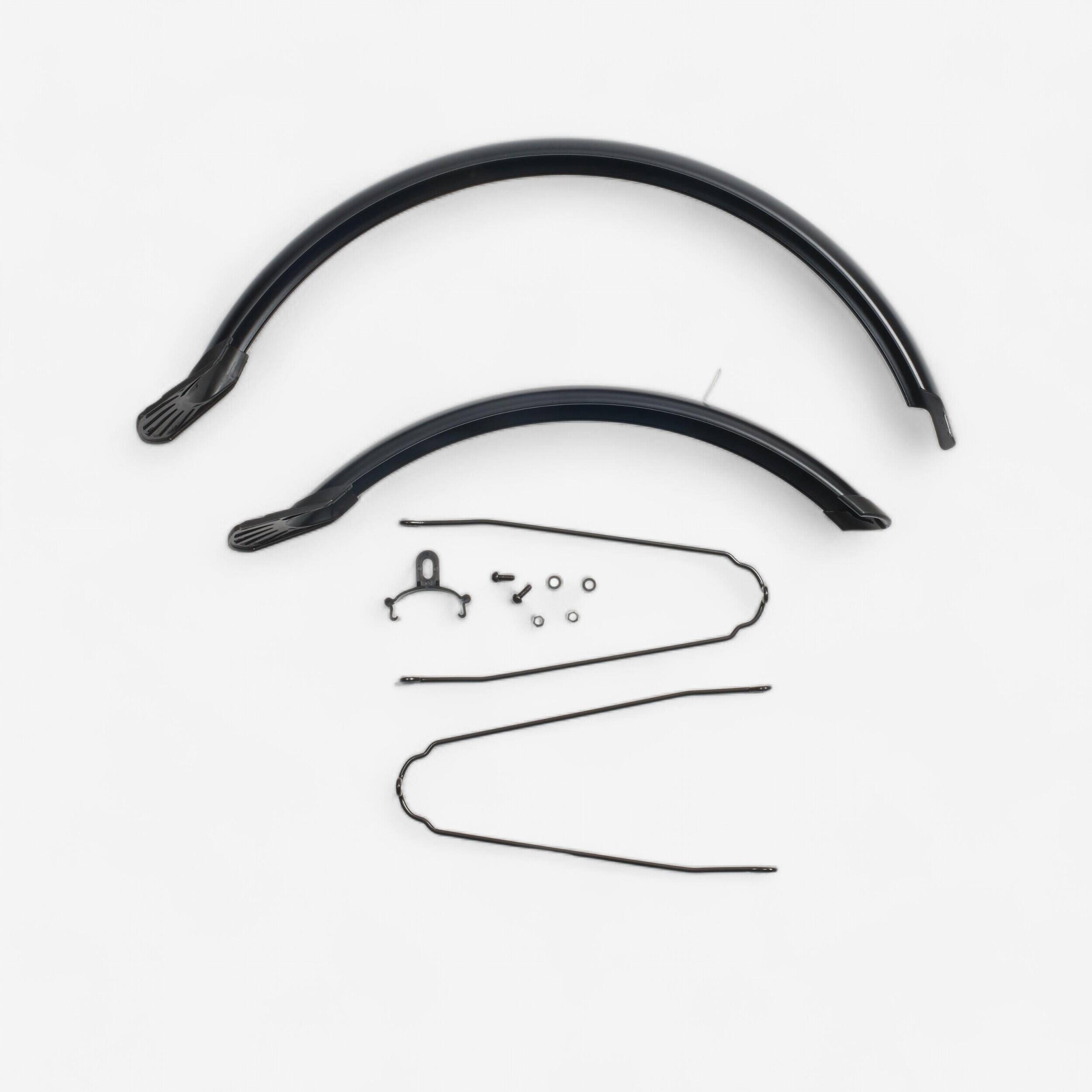 Mudguards 20" Folding Bike Tilt 100, Tilt 120E Hoptown 320E - Black -  1