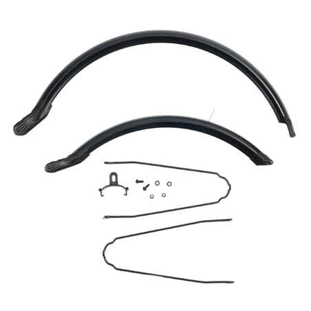 Mudguards 20" Folding Bike Tilt 100, Tilt 120E Hoptown 320E - Black