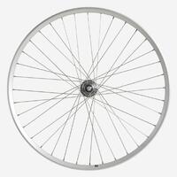 roue ville 28 pouces avant double parois disc six tous argent