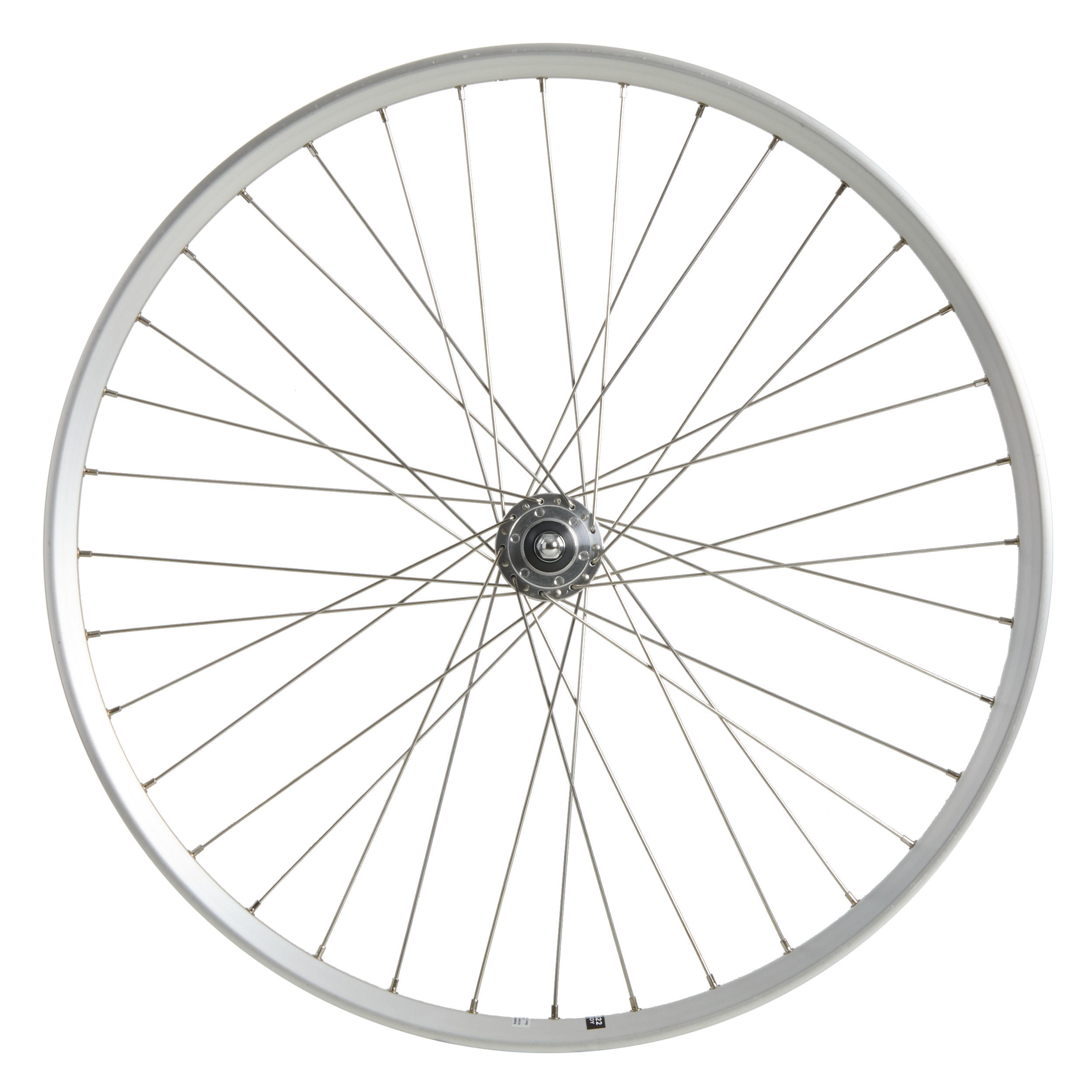 28-inch front city wheel double walls disc six all silver