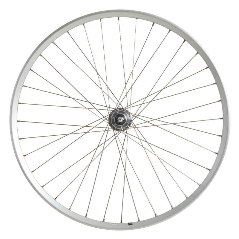 Wheel 28" Front City Double Wall 6 Hole Discs - Silver