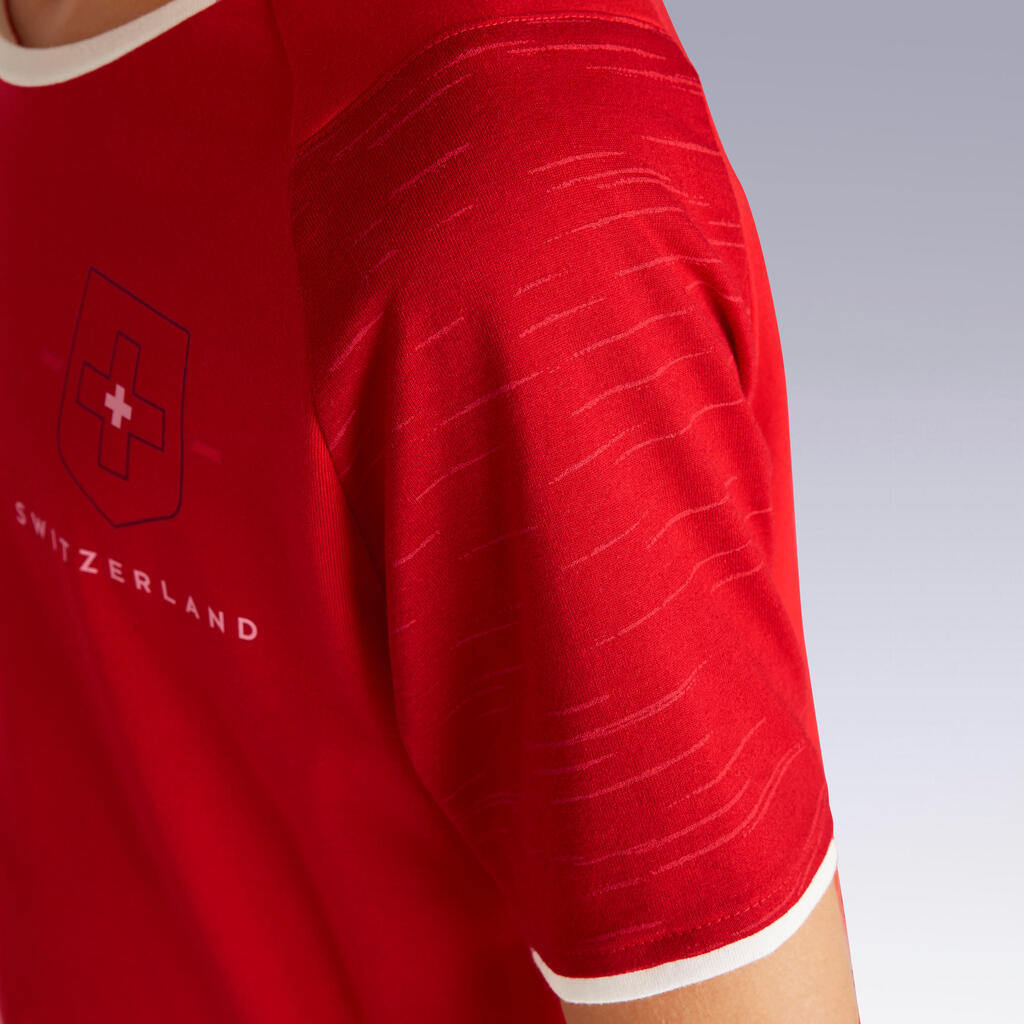 Kids' Football T-Shirt FF100 - Switzerland