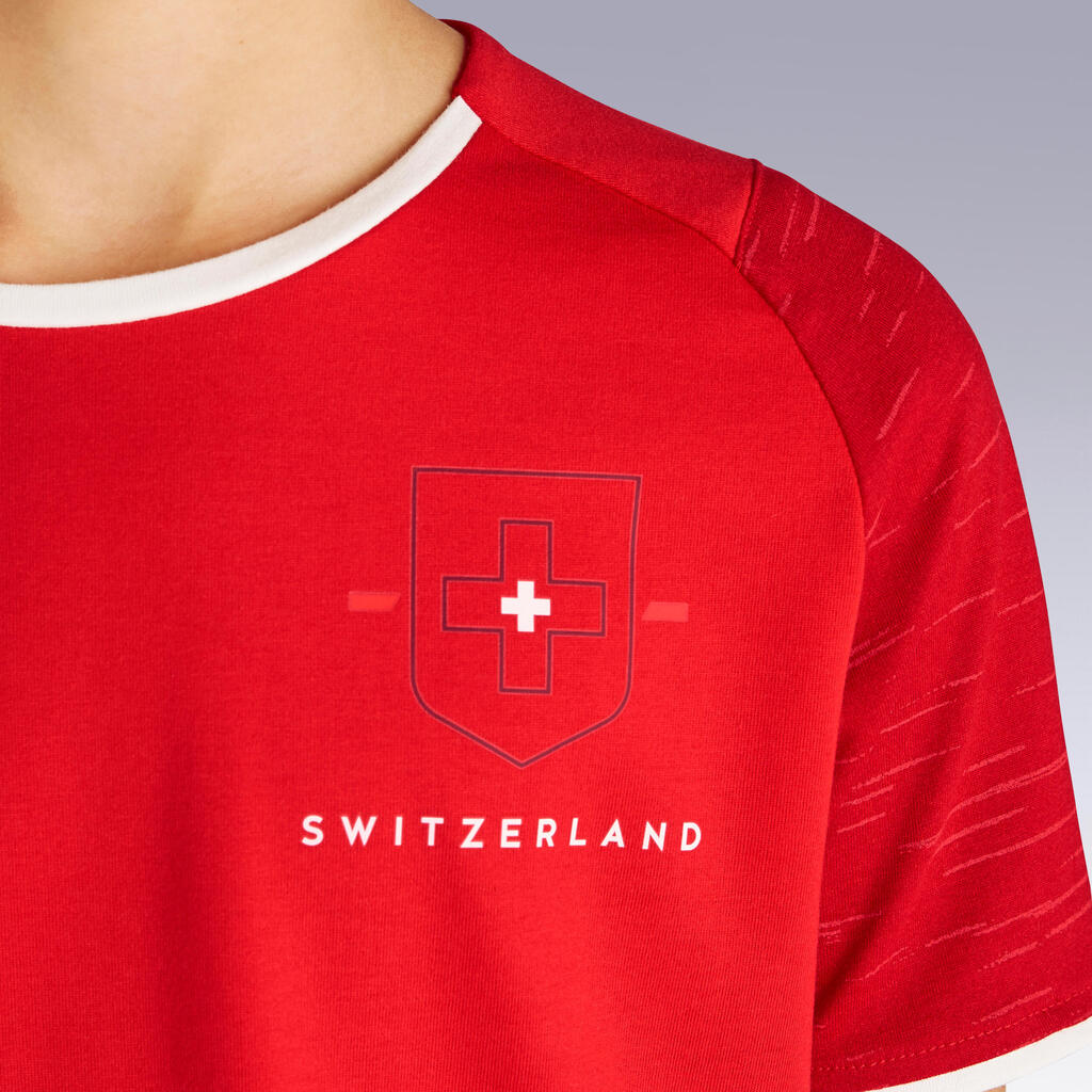 Kids' Football T-Shirt FF100 - Switzerland