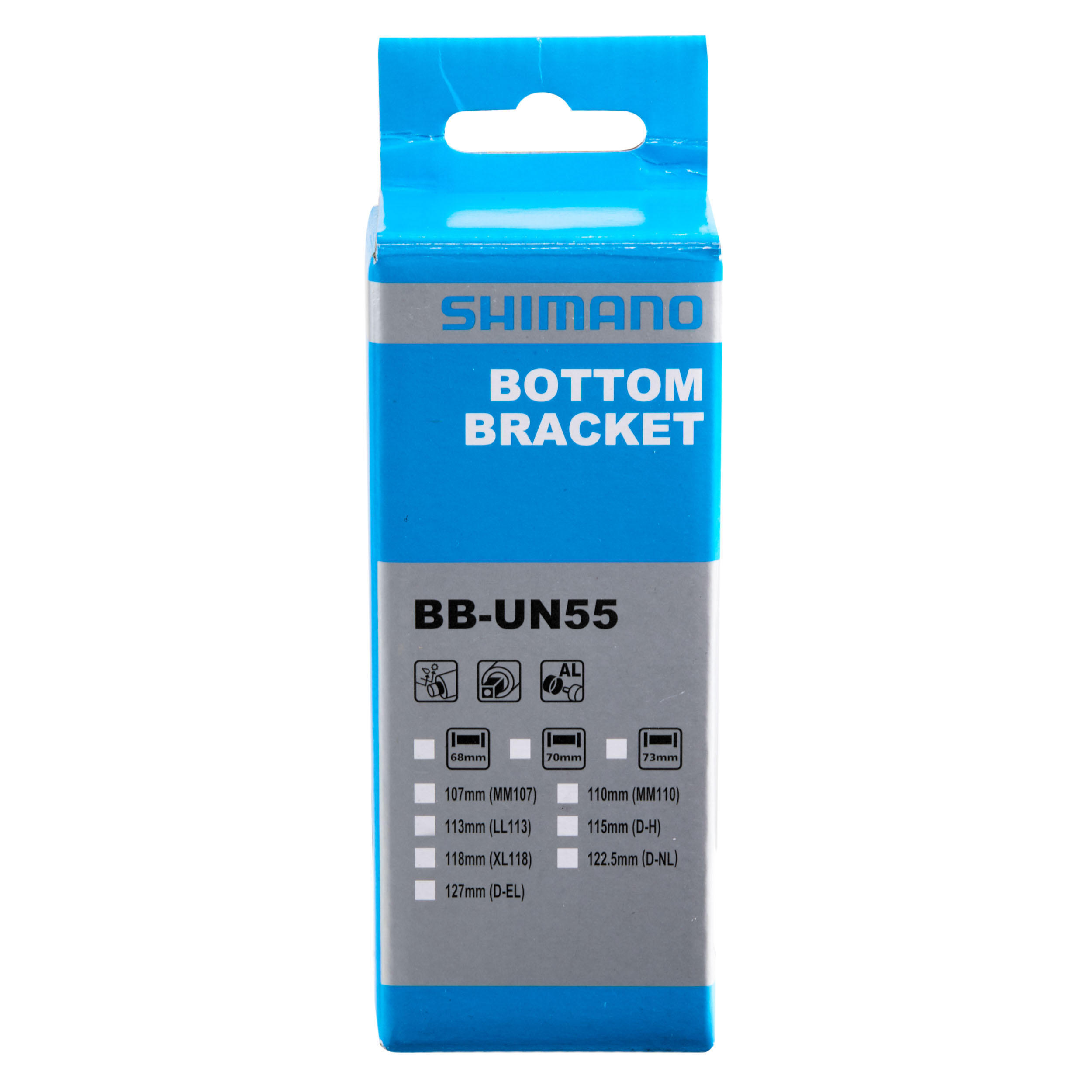 BOITIER DE PÉDALIER CARRE 115MM BBUN55 SHIMANO 2/5
