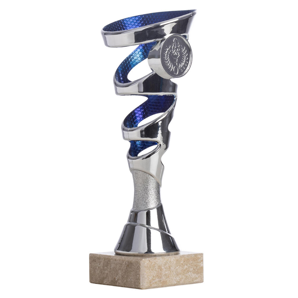 Pokal C110 silber/blau 18 cm