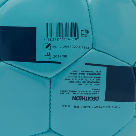 Ballon de football F100 taille 3 (< 8 ans) bleu