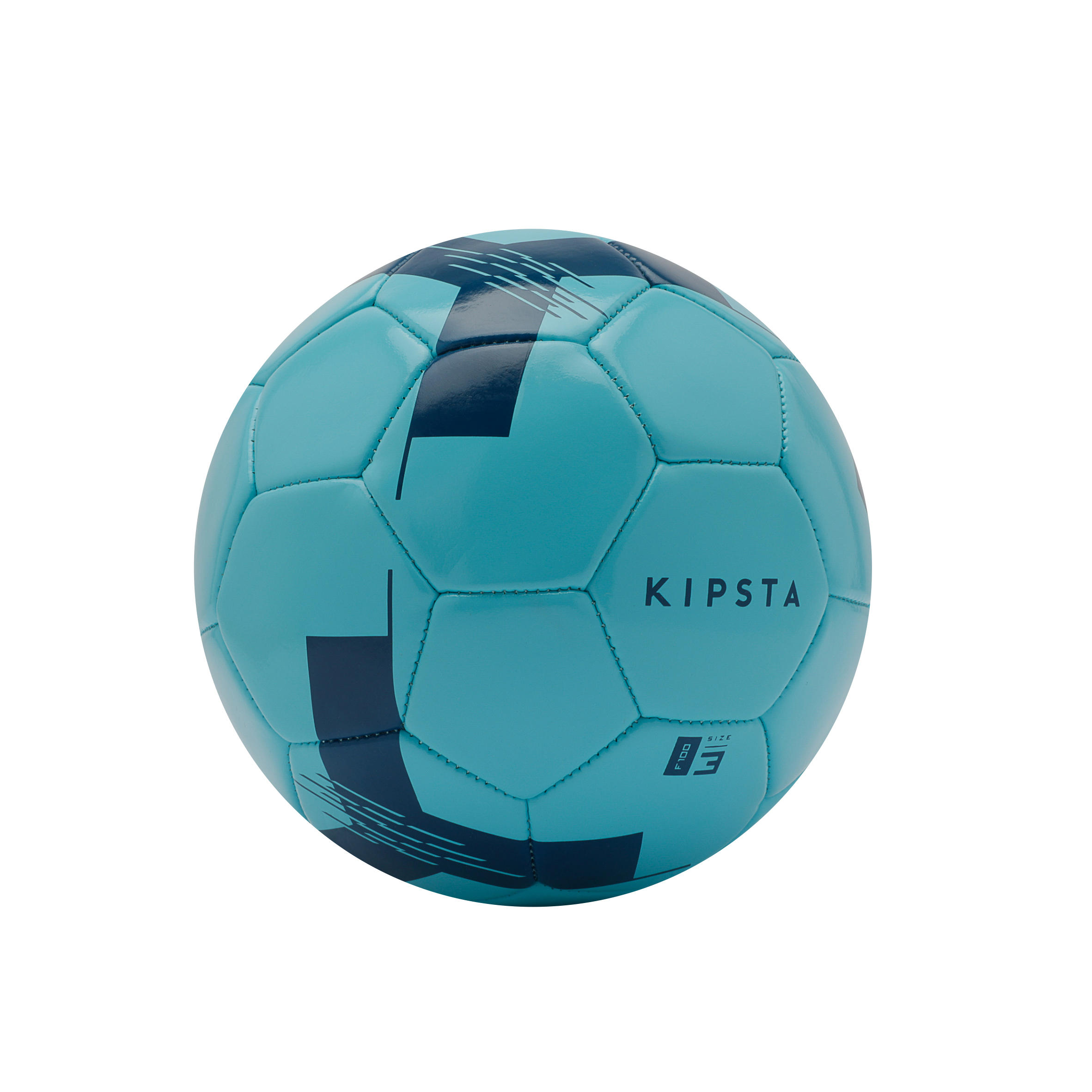 Balón de fútbol F100 talla 3 (\u003c 8 años) azul - Decathlon
