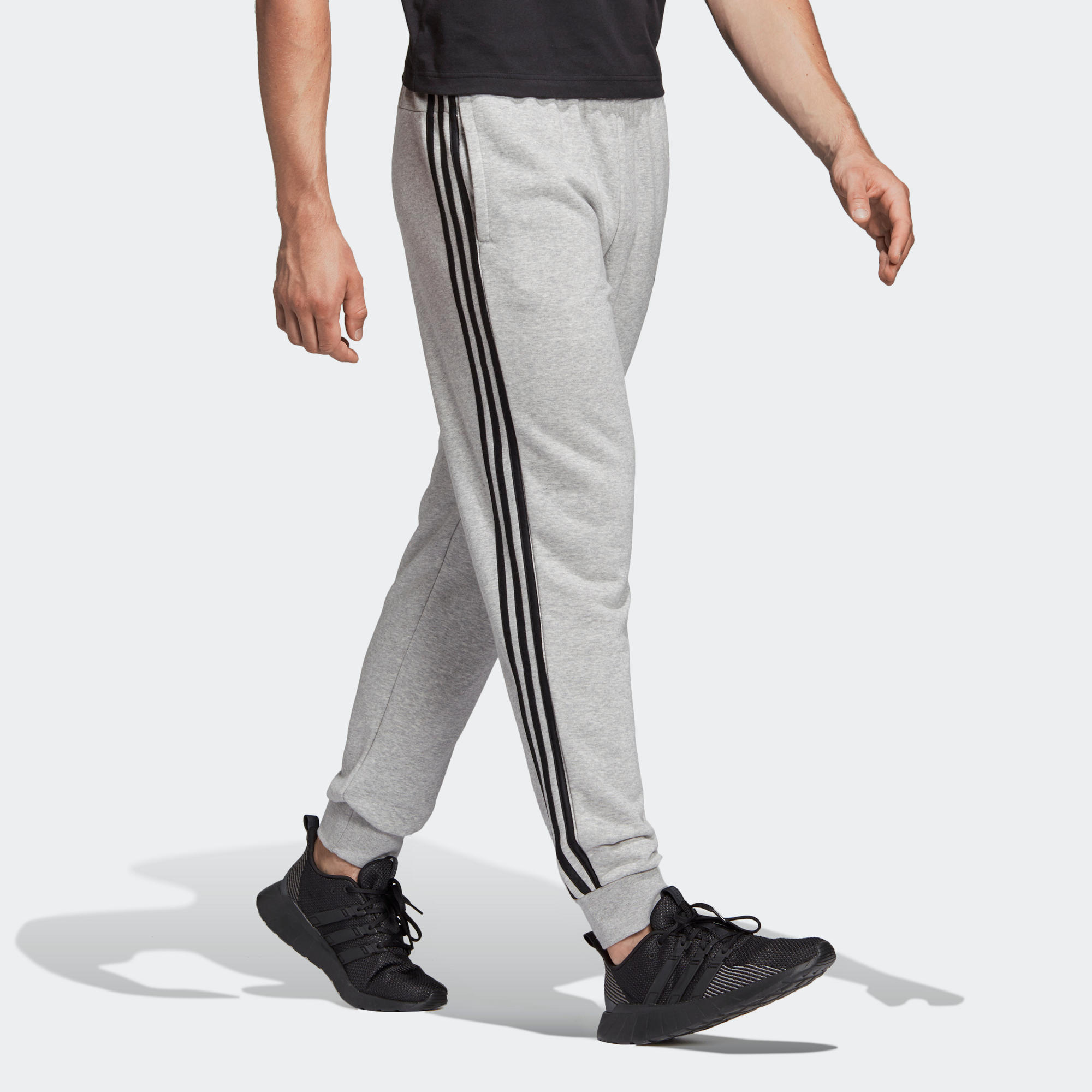 adidas grey joggers mens