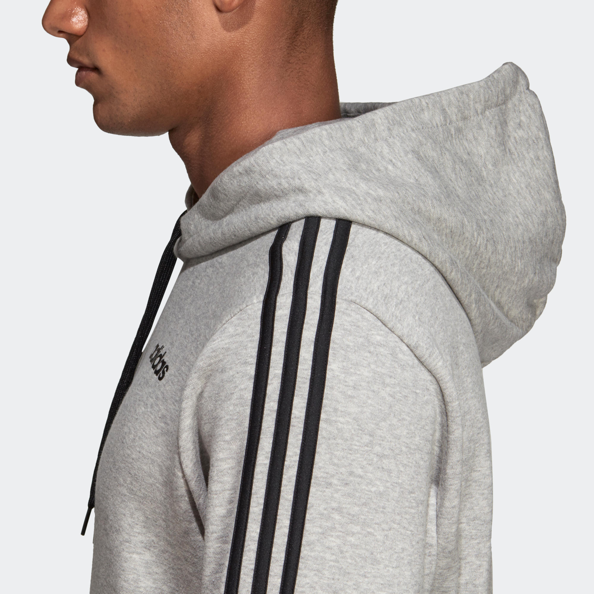 ADIDAS PÁNSKA MIKINA NA CVIČENIE S KAPUCŇOU SIVÁ 500 L · záber 7