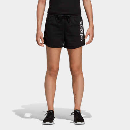 قبرة لوث الإحصاء  Črne ženske kratke hlače za telovadbo - Decathlon