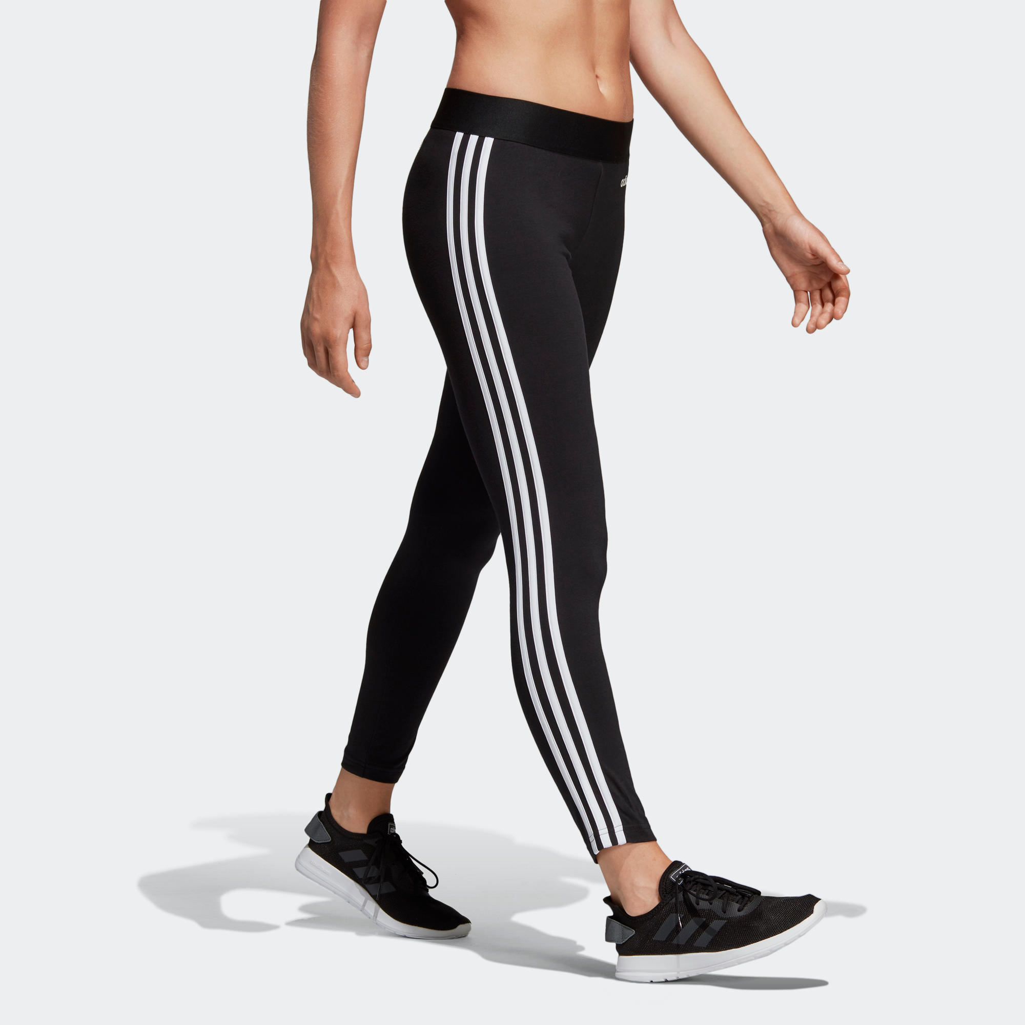 Leggings Mallas Adidas 3 franjas Slim mujer negro Adidas | Decathlon