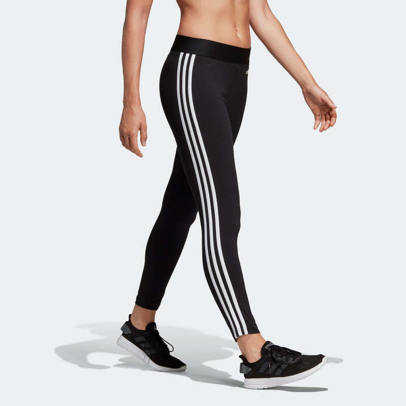 ADIDAS Women's 3 Stripe Leggings - Black | Decathlon